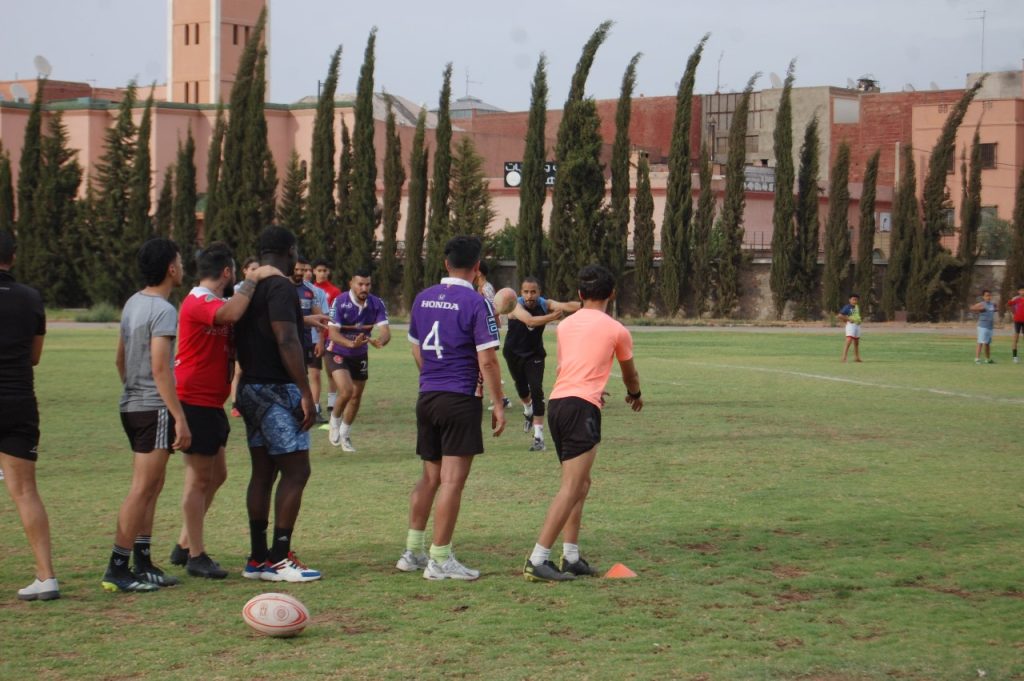 entrainement rugby juniors marrakech AJRM